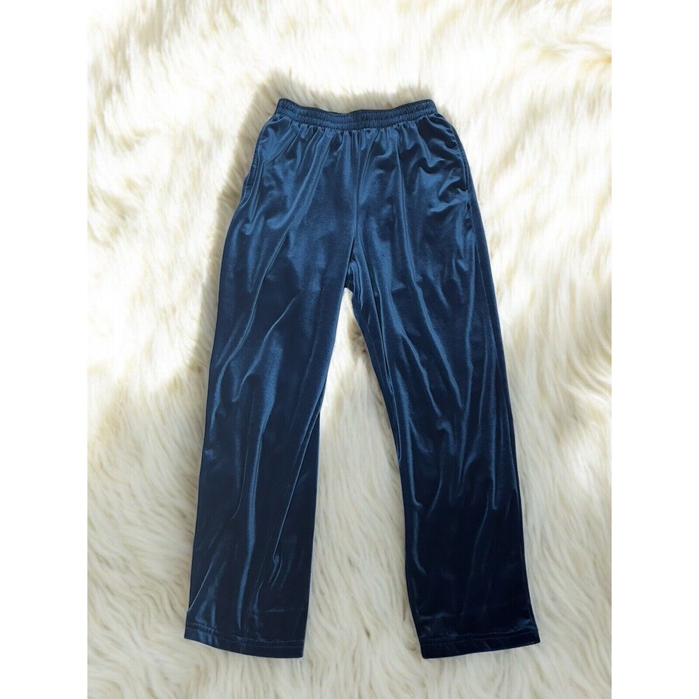 Vintage Diane Von Furstenberg Pants Color Authority Womens Sz M Blue Velour